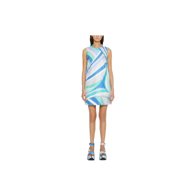 Pucci Iride print Halterneck Silk Dress-1