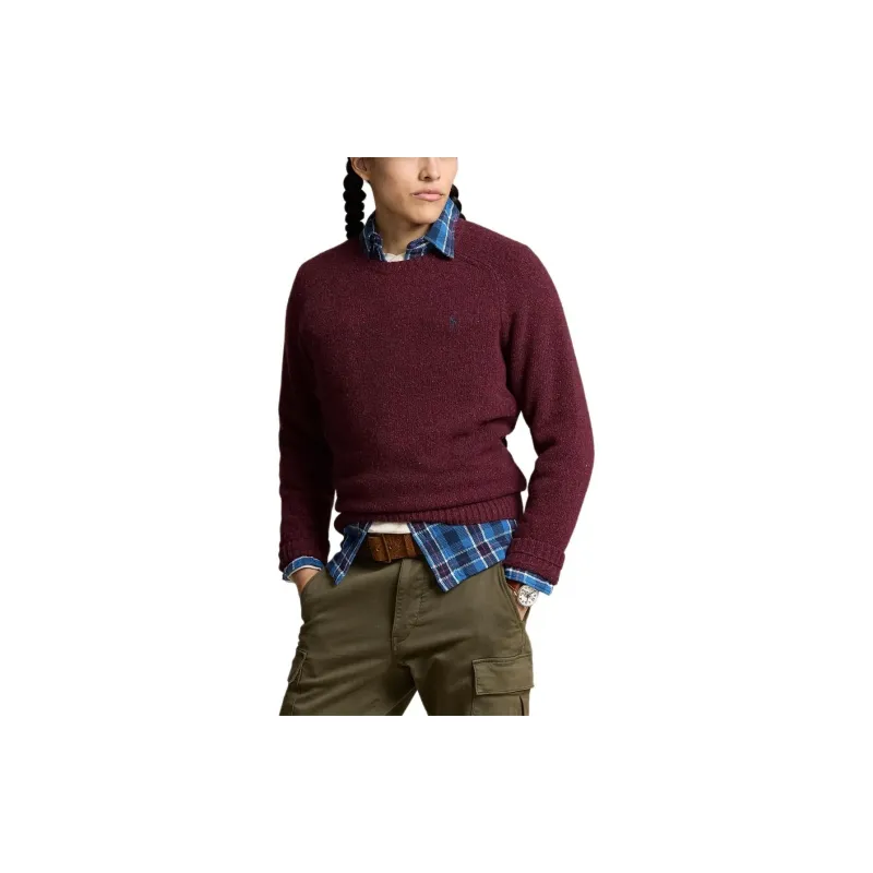 Polo Ralph Lauren FW24 Sweater Men's Burgundy-3