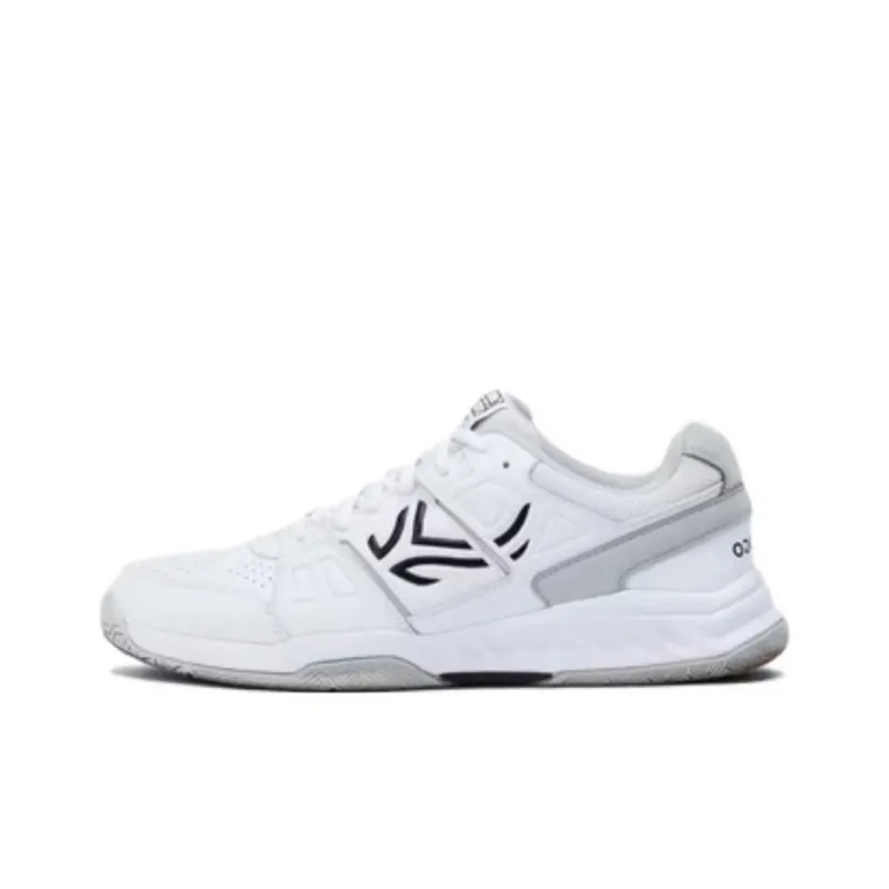 DECATHLON Cushioning Wear Resistant Low Top Training Shoes Men's White-0