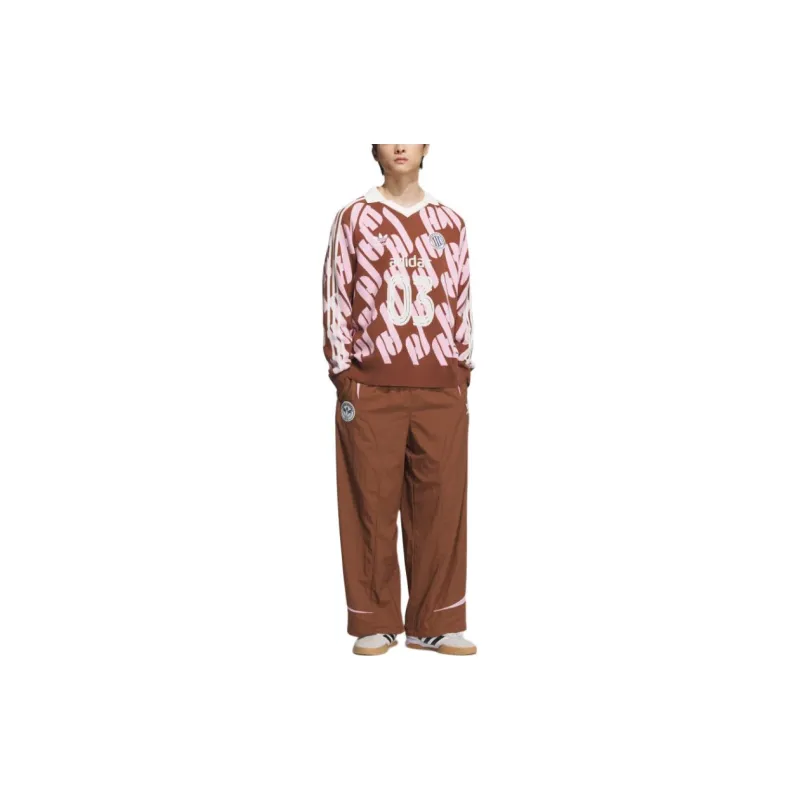 Adidas Originals ADCBC FW24 Adicolor Sweatshirt Unisex Dark Brown/Pink-3