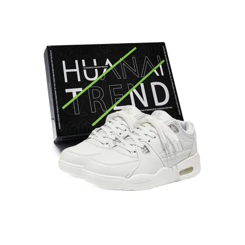 HUANAI Skateboard Shoes Unisex Low-Top White