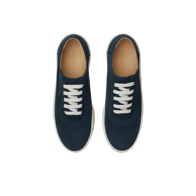 Stuart Weitzman/SW Hamptons Low-Top Skateboard Shoes Men's Marine Blue-4