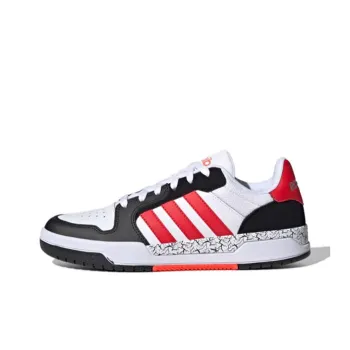 Adidas Neo Entrap Anti Slip Wear Resistant Low Top Skateboard Shoes Unisex White Red