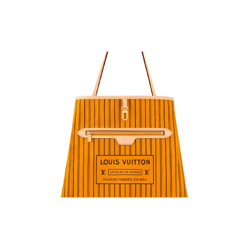 LOUIS VUITTON Neverfull Bandouliere Mm Inside Out Monogram/Jaune Safran-5