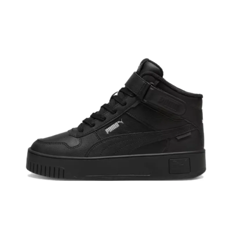 PUMA Carina Street Anti-Slip Wear-Resistant Mid-Top Skateboard Shoes Women's Black-0