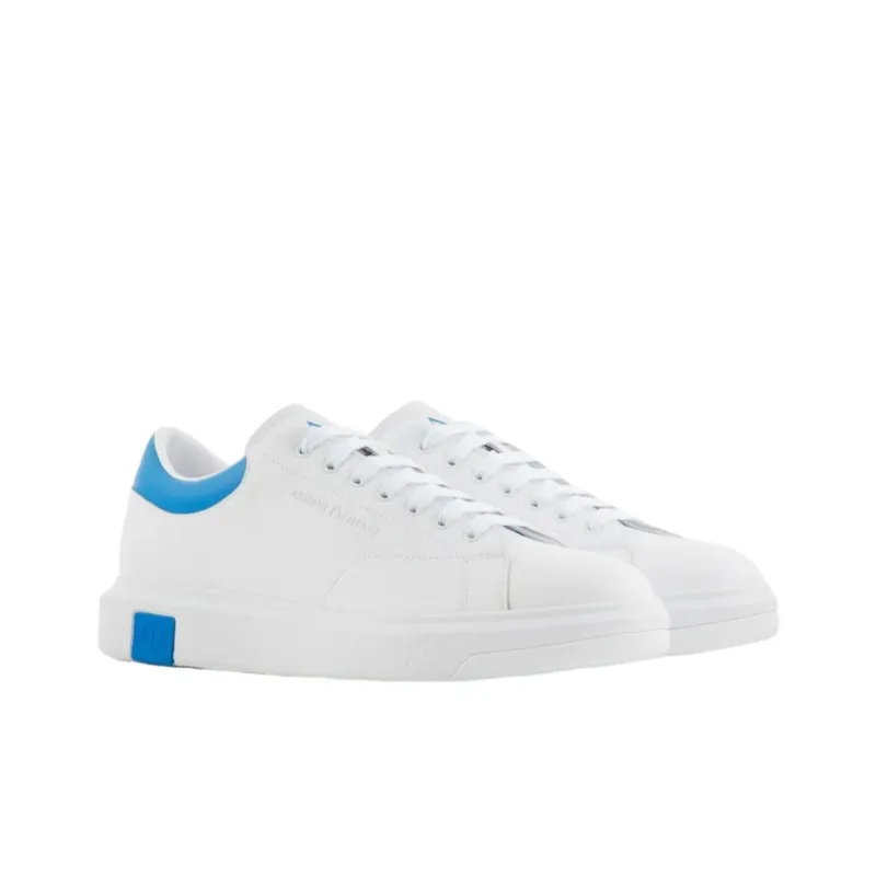 ARMANI EXCHANGEAE Low Top Skateboard Shoes Men's White-2