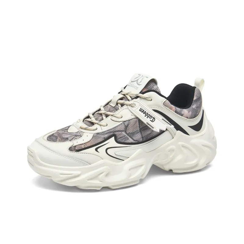 Cabbeen Wear-Resistant Height Increasing Low-Top Chunky Sneakers Men's-7