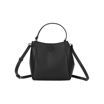 TORY BURCH McGraw Small Bucket Bag Black