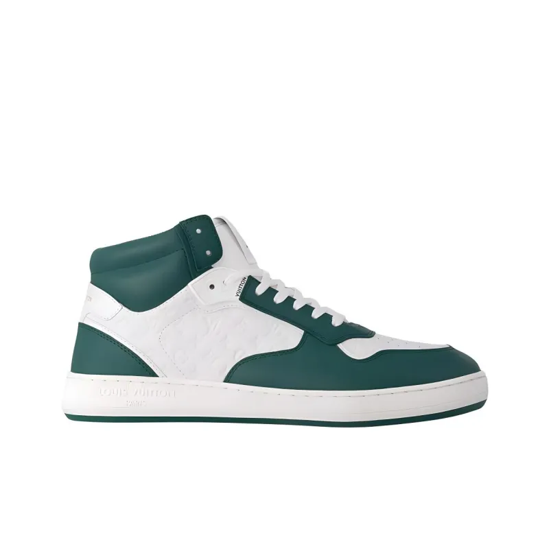 LOUIS VUITTON Stadium Low Top Skateboard Shoes Women's Green-1