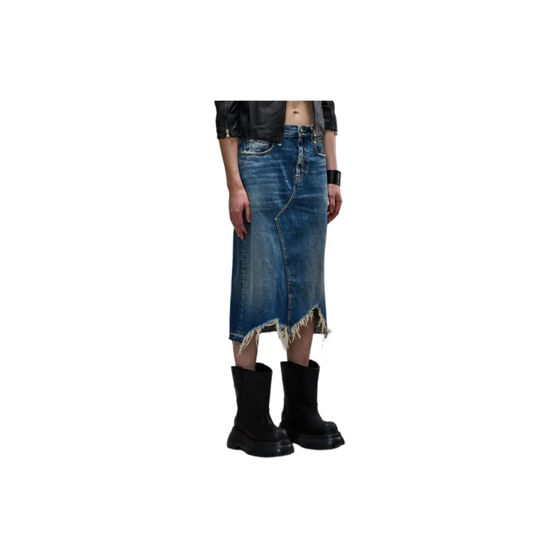 R13 Jesse Distressed Frayed Skirt-4
