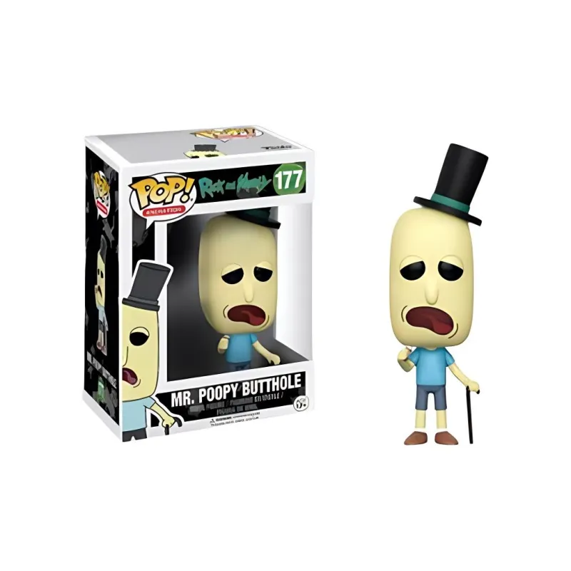 Funko POP! Collection Animation Rick And Morty Mr. Poop Hole Chibi Figures-0