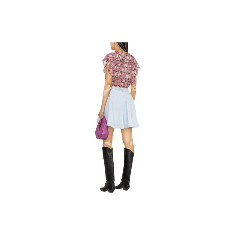 PINKO SS23 Skirt Women's Light Blue-8
