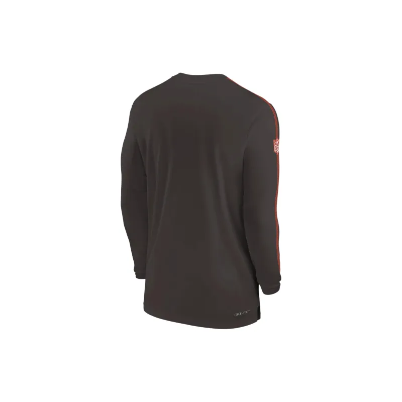 Nike Cleveland S Sideline Coach Men's Nike Dri FIT Nfl Long Sleeve Top-1