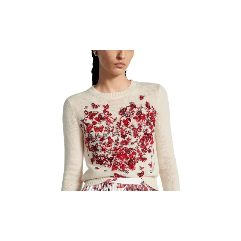 DIOR SS24 Cashmere Sweater Women's Ecru-6