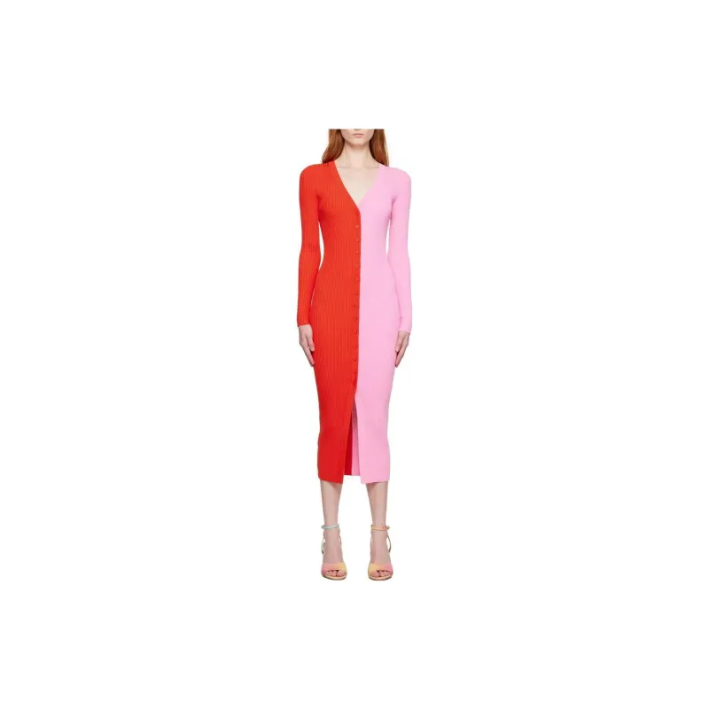 Staud Long-Sleeved Dresses Women's Multicolor-1