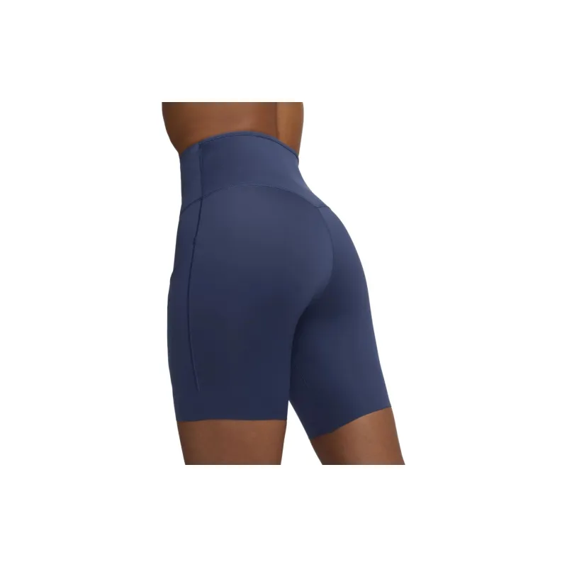 Nike Firm-Support High-Waisted 8' Biker Shorts With Pockets Casual Shorts Women's Midnight Navy-3