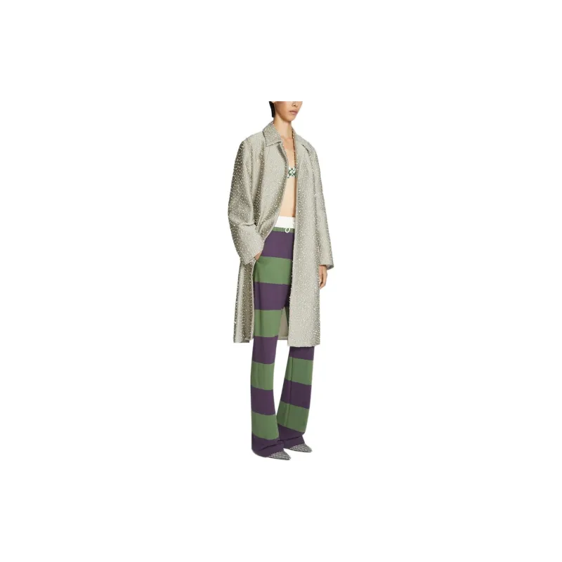 DRIES VAN NOTEN SS24 Coats Women's Silver-4