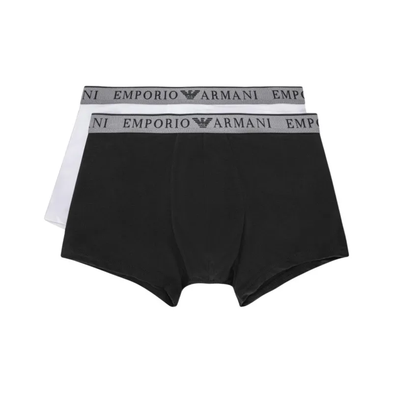 EMPORIO ARMANI FW24 Underpants Men's 2 Pack Black+White-0