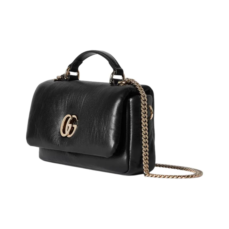 GUCCI Leather Shoulder Bag, Crossbody Bag, Handbag Mini Women's Black-1