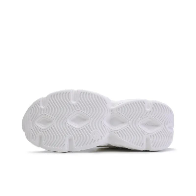 Warrior Anti-Slip And Wear-Resistant Lightweight Low-Top Chunky Sneakers Women's White Pink-5