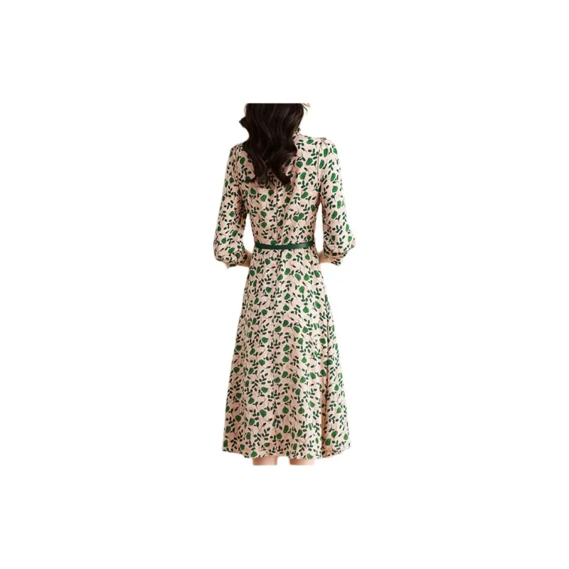Mapping Long Sleeved Dresses Women's Multicolor-2