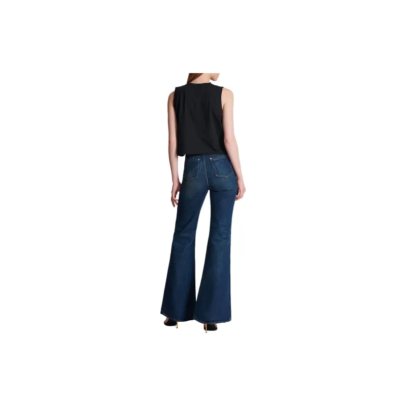 BALMAIN Flocked Logo Tank Top-1