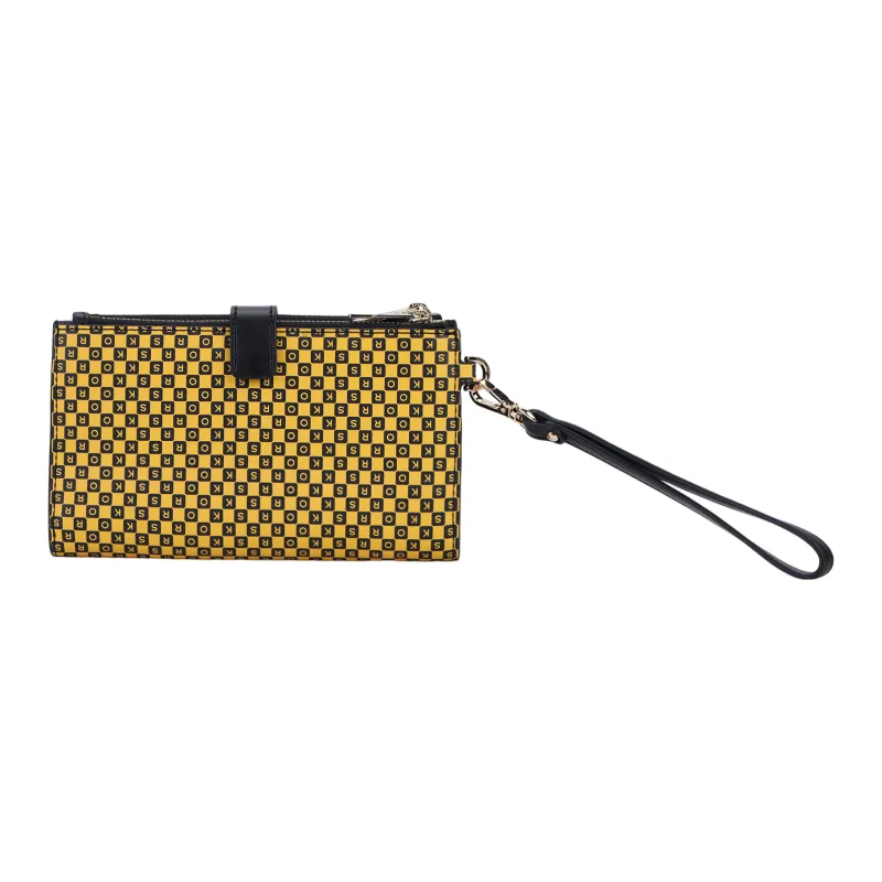 MICHAEL KORS Artificial Leather Clutch Regular Women's Yellow-4