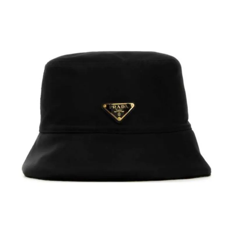 PRADA Recycled Nylon Bucket Hats Women's Black-0