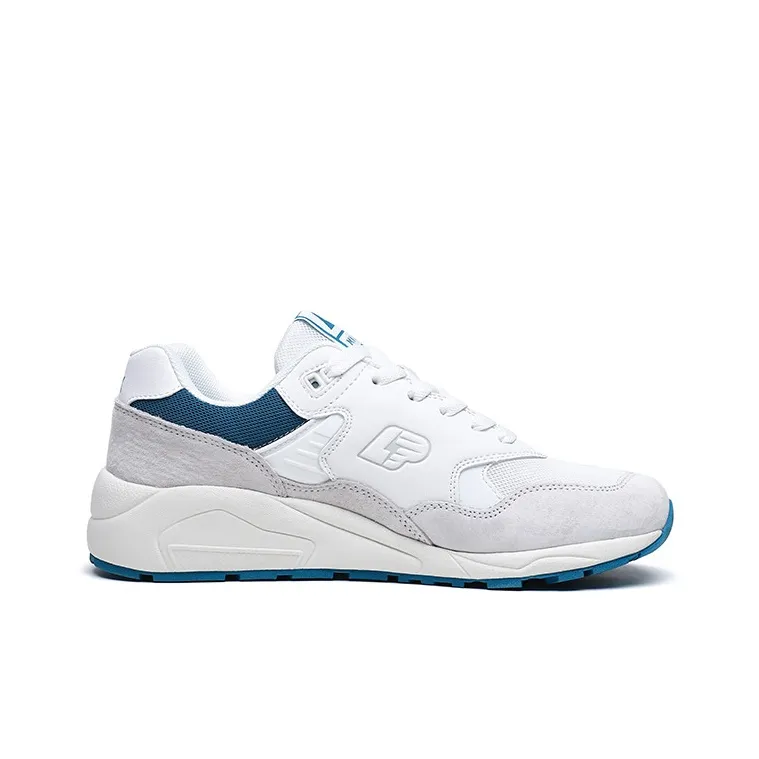 LPMX Anti Slip And Wear Resistant Breathable Low Top Casual Shoes Men's White Gray Blue-1