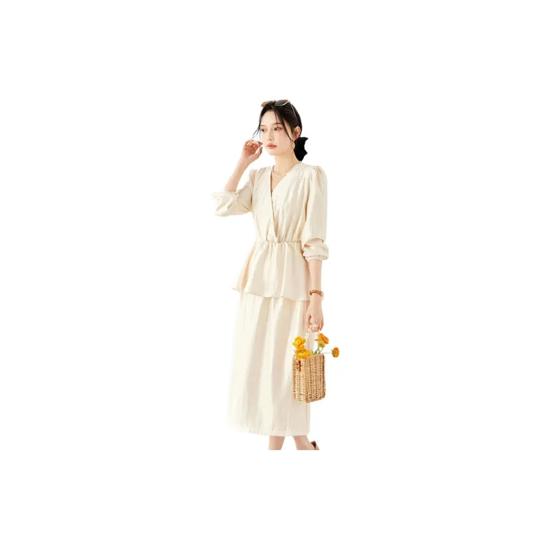 TERRE BLEUE Skirt Set Women's Apricot-7