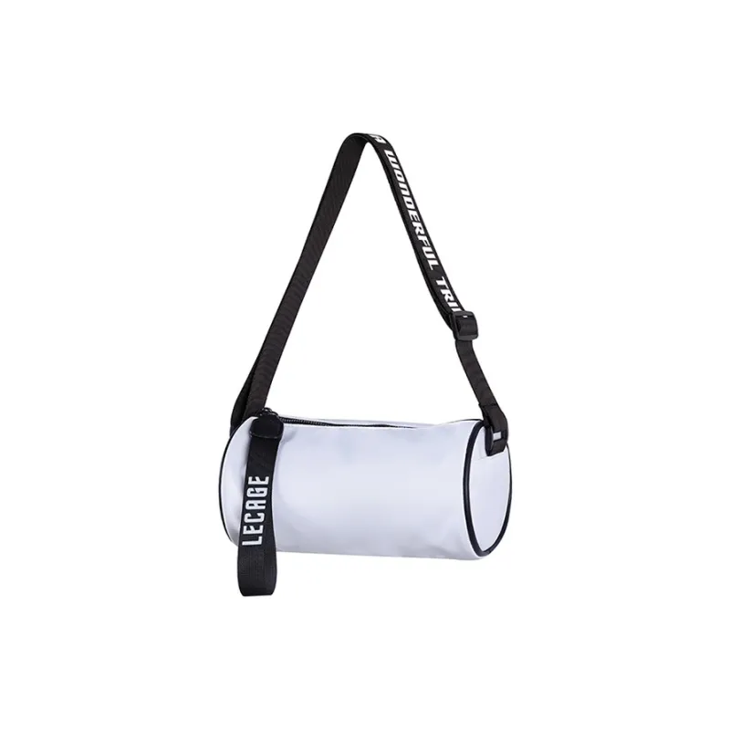 LECAGE Polyester Shoulder Bag, Crossbody Bag, Sling Bag Regular Unisex White Black/Fruit Green/Black Green/Pink/Khaki-32