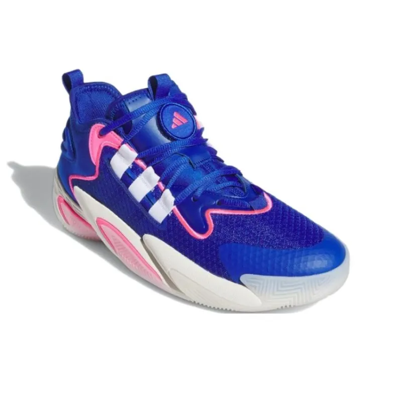 Adidas BYW Select Anti-Slip Wear-Resistant Mid-Top Basketball Shoes Unisex Blue-1