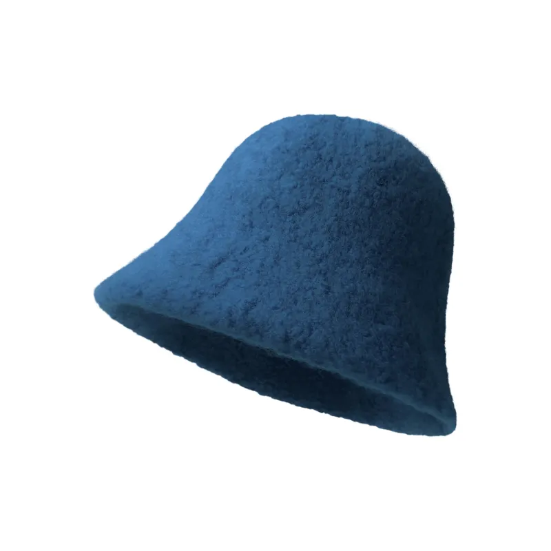 Big Head Planet Wool Bucket Hats Unisex-1