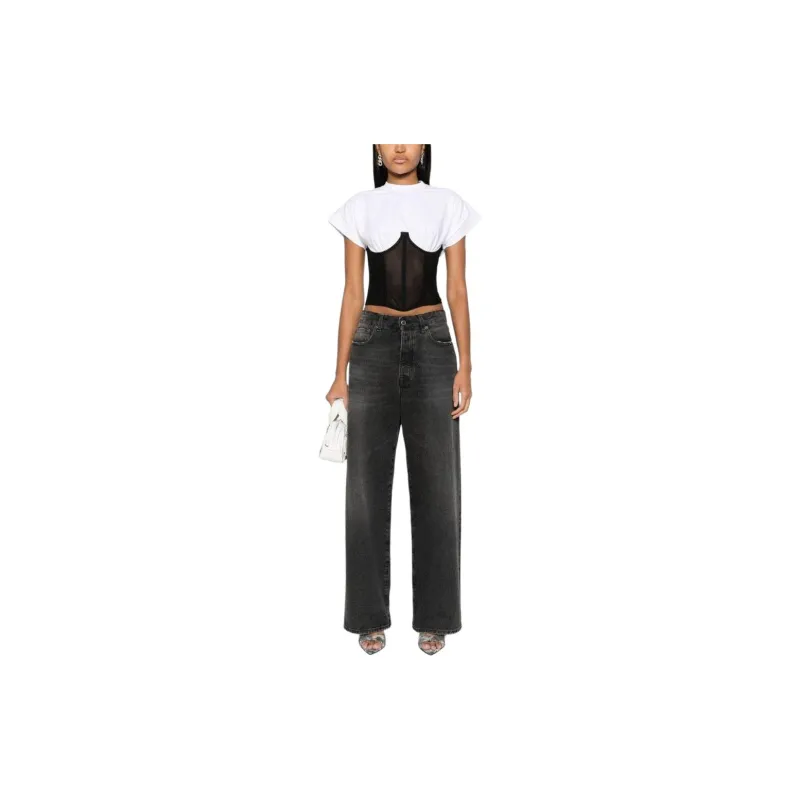 VERSACE JEANS COUTURE SS24 Regular T Shirt Women's White-1