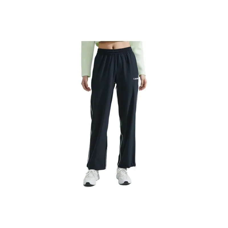 CALVIN KLEIN Knitted Sweatpants Women's Space Black-2