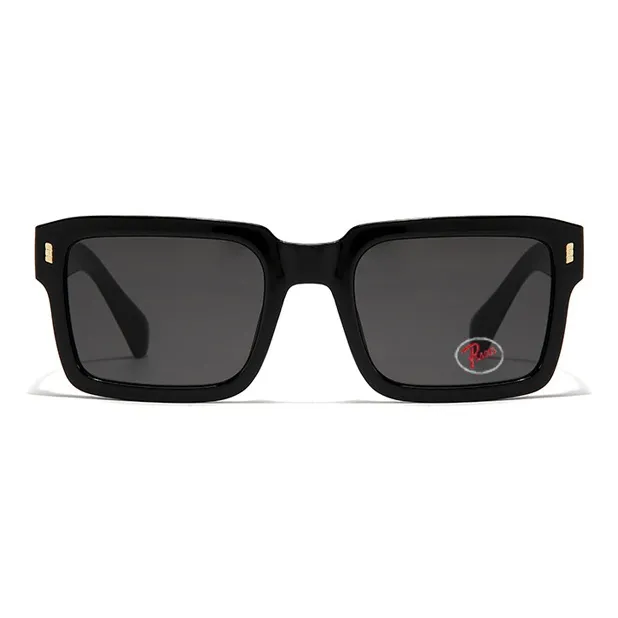 PSACSS PC Square Sunglasses Unisex Transparent Gray Stripes-1