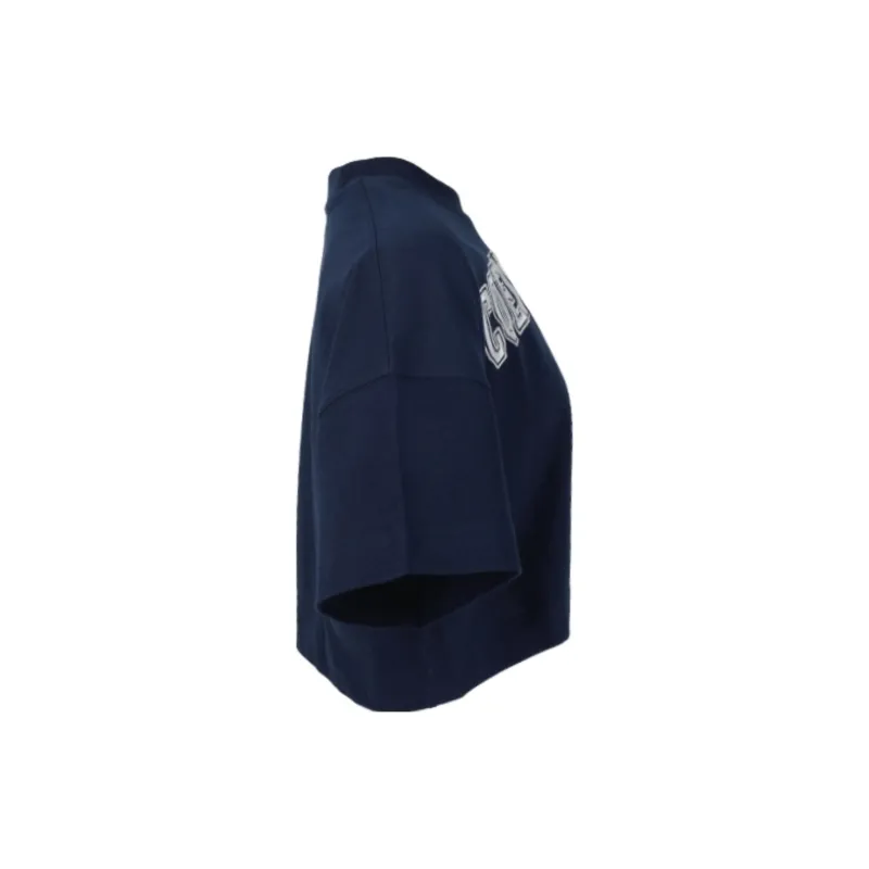 AMIPARIS Cropped T Shirt 'Nautic Blue'-2