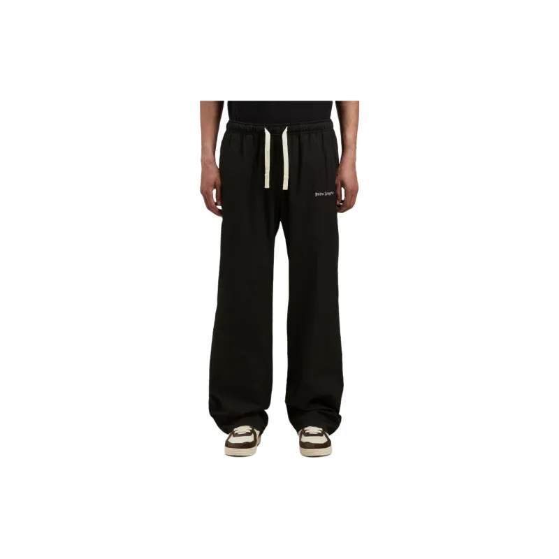 PALM ANGELS Logo Embroidered Drawstring Trousers-3