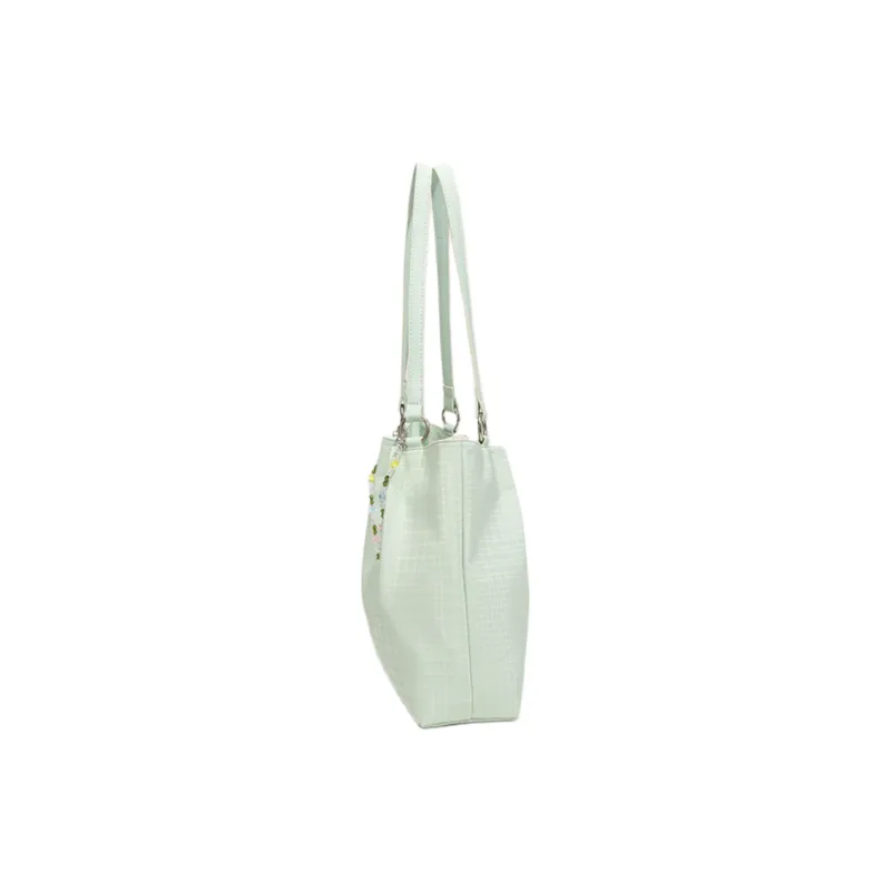 NOMK PU Shoulder Bag, Handbag, Tote Bag Women's Mint Green/Blue-4