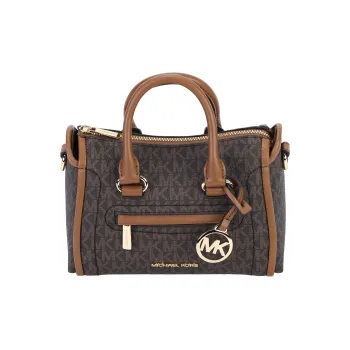 MICHAEL KORS Coated Canvas Handbag, Shoulder Bag, Crossbody Bag Regular Women's Acorn Brown