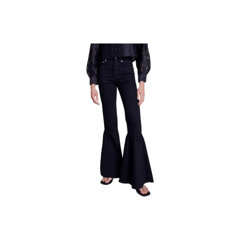 Maje High-rise Flared Jeans-1