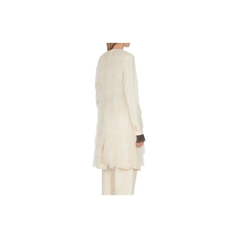 UMA WANG Layered Single breasted Coat-2