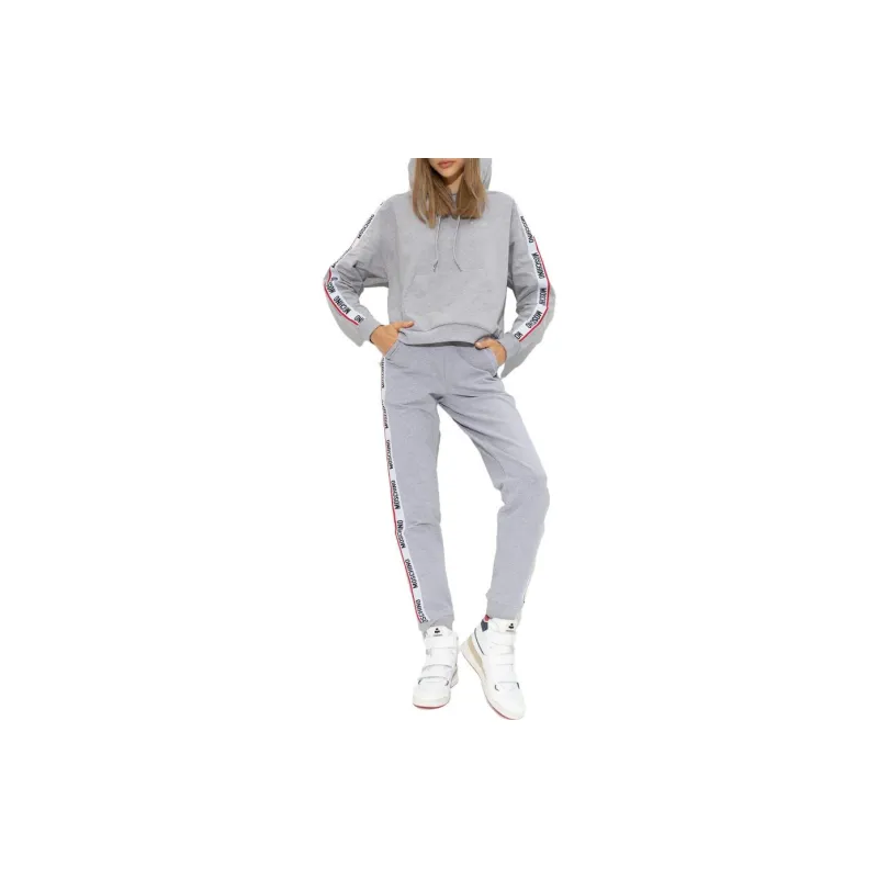 MOSCHINO Knitted Sports Pants Women's Gray-1