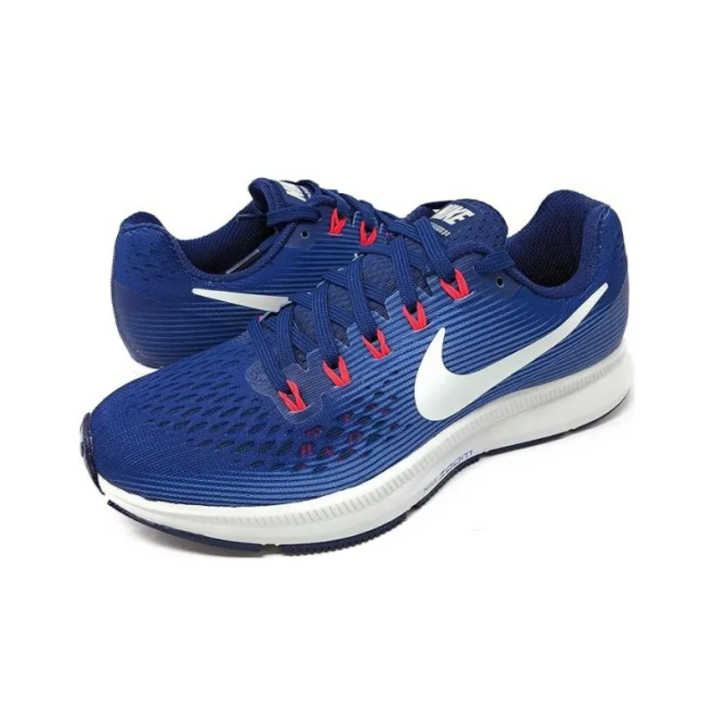 Nike Air Zoom Pegasus 34 Wear-Resistant Coverage Low-Top Casual Running Shoes Women's Dark Blue-1