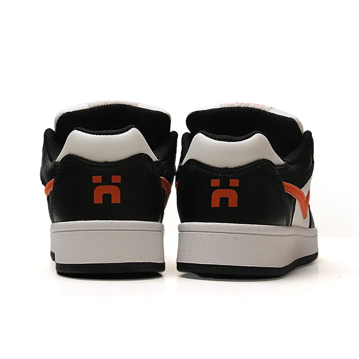 STUR YSN Wear resistant And Lightweight Low Top Skateboard Shoes Unisex Black Orange-5