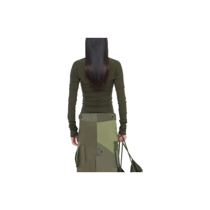 WE11DONE Crop Tops Women's Green-3