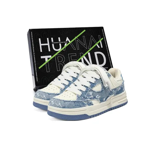 HUANAI Skateboard Shoes Unisex Low-Top Blue