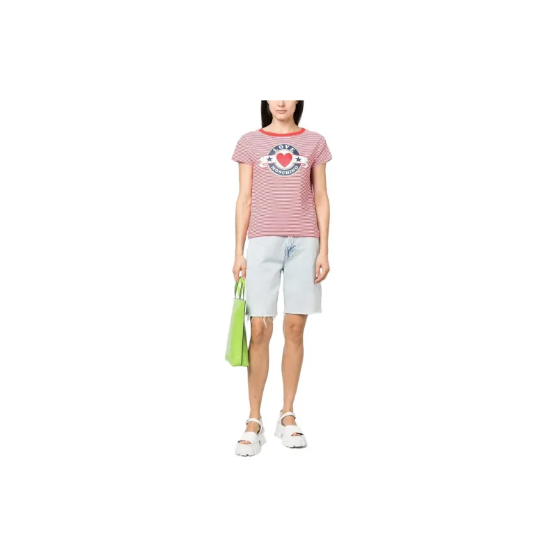 LOVE MOSCHINO T Shirts Women's Red-1