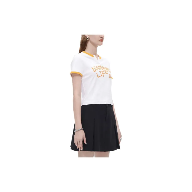 FILA FUSION Regular T Shirt Women's White-3