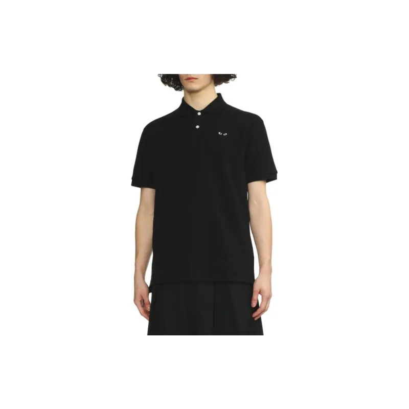 CDG Polo Shirts Women's Black-3